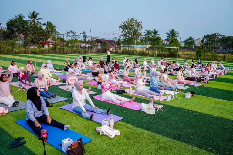 Ilustrasi event yoga dan wellness